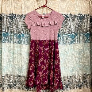 Wonder nation burgundy girls dress size XL